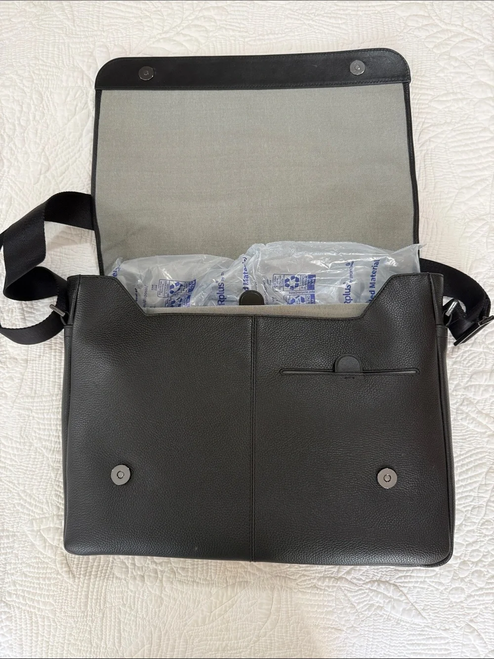 Cole Haan Triboro Messenger Black LeatherBag